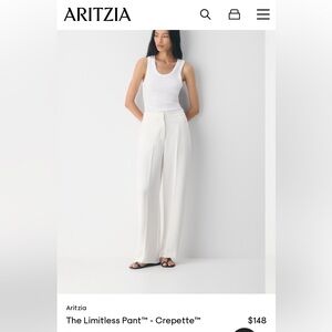 Aritzia Limitless Pant Crepette Light Birch, size 4